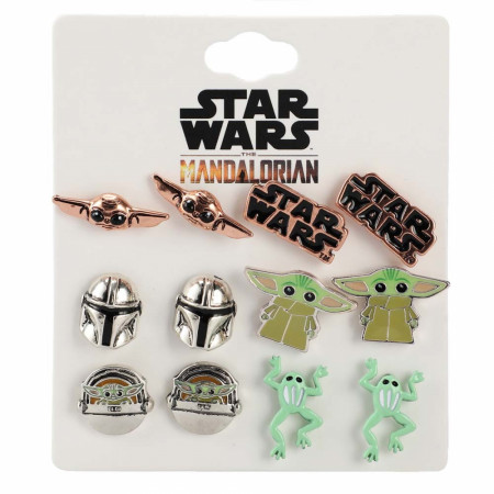 Star Wars The Mandalorian Grogu Stud Earring Set